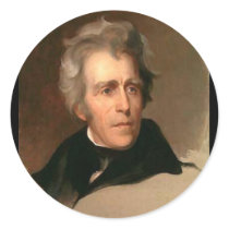Andrew Jackson Round Stickers