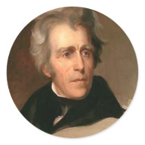 Andrew Jackson Round Stickers