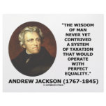 Andrew Jackson Wisdom Contrive Taxation Equality Personalized Letterhead
