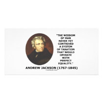 Andrew Jackson Wisdom Contrive Taxation Equality photo cards