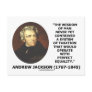 Andrew Jackson Wisdom Contrive Taxation Equality Post Cards
