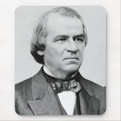 Andrew Johnson Mousepad by us_presidents