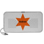Andrew (orange star) notebook speakers