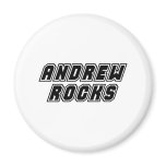 Andrew Rocks Fridge Magnets