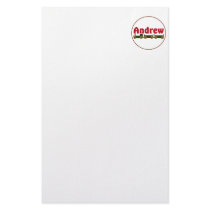 Andrew (train) stationery design