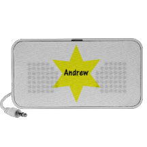 Andrew (yellow star) laptop speakers