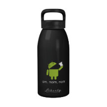 android > apple (dark water bottle)