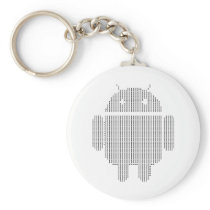 Android---Ascii black Keychain
