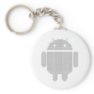 Android---Ascii black Keychain by MT_Digital