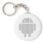 Android---Ascii black Keychain