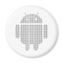 Android---Ascii black Fridge Magnets