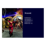 ANDROID BALLET,bright blue red Business Card Templates