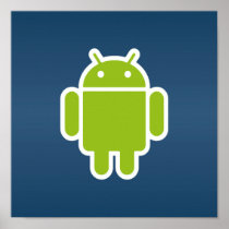 Android Blue Poster