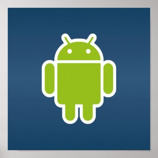 Android Blue Poster