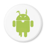 Android Easter bunny Refrigerator Magnet