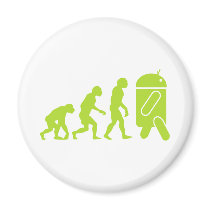 Android Evolution Fridge Magnets