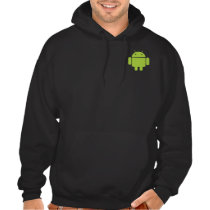 Android Front/Back Black Hoodie t-shirts