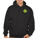 Android Front/Back Black Hoodie t-shirts
