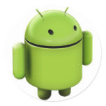 Android logo round sticker