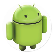 Android logo round sticker