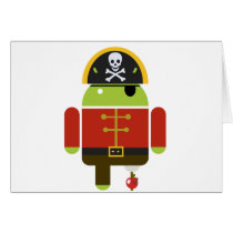 Android Pirate - Andy Greeting Card