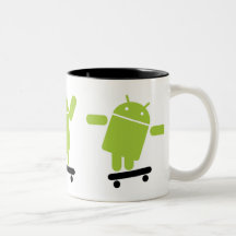 Android Skateboarding Coffee Mug