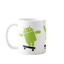 Android Skateboarding Coffee Mug