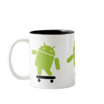 Android Skateboarding Coffee Mug