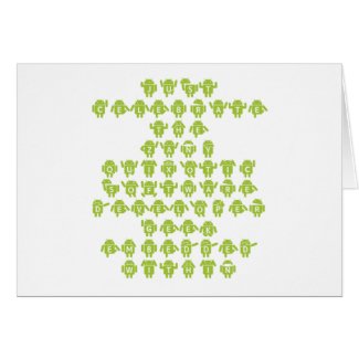 Android Software Developer Saying (Upper Case) card