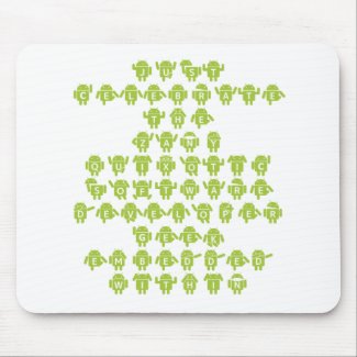 Android Software Developer Saying (Upper Case) mousepad