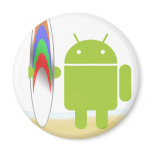 Android Surfer magnets