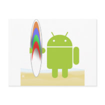Android Surfer Postcard