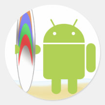 Android Surfer Stickers