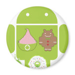 Android Versions Refrigerator Magnets