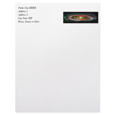 Andromeda Galaxy Customized Letterhead by ZephyrusBooks