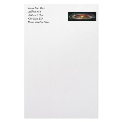 Andromeda Galaxy Personalized Stationery by ZephyrusBooks