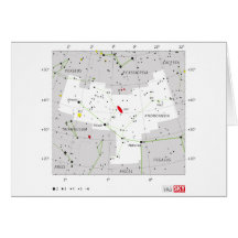 Andromeda Star System Constellation Chart Greeting Card