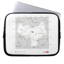 Andromeda Star System Constellation Chart Laptop Sleeves