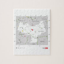 Andromeda Star System Constellation Chart Jigsaw Puzzles