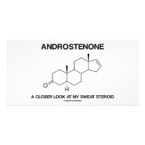 Androstenone A Closer Look At My Sweat Steroid photo cards by wordsunwords Androstenone A Closer Look At My Sweat Steroid photo cards