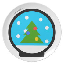 Andy Awesome®  "Snow Globe" plate plates