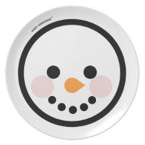 Andy Awesome®  "Snow Man" plate plates