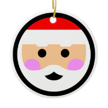 Andy Awesome® Xmas Ornaments "Happy Santa" ornaments