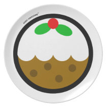 Andy Awesome® "XMAS Pudding" plate plates