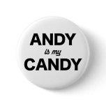 andy candy pinback buttons