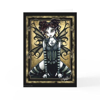 "Andy" Flirty Fairy Greeting Card by mykajelina