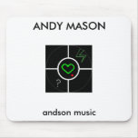 andy mason signature logo 2, ANDY MASON, andson... Mouse Pad