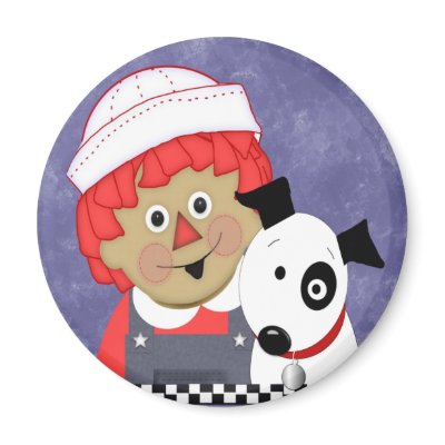 Andy & Spot Refrigerator Magnet by made2ordermagnets
