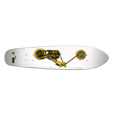 Andy Warhol Style Chopper Skateboard by fameland