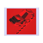 Andy Warlong-Haul Space Truckin Conventional Cabs Stretched Canvas Print